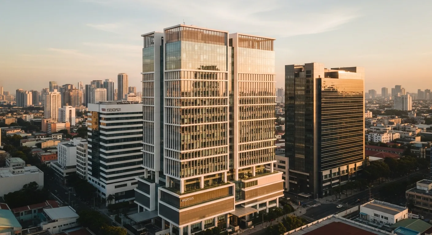 Professional reviewing employment documents at a clean office desk — employer of record compliance